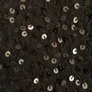 Talbots Black Sequin Skirt